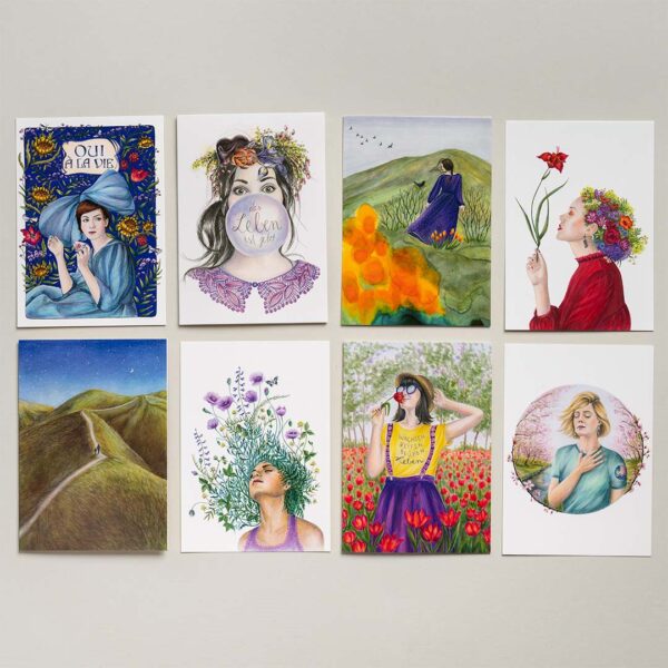 Grußkartenset - Frühlingserwachen